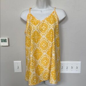 Sunny Yellow Patterned Camisole